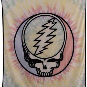 Grateful Dead SYF Pastel Tie-Dye Blanket ~ 50" x 60" ~ Officially Licensed ~New!